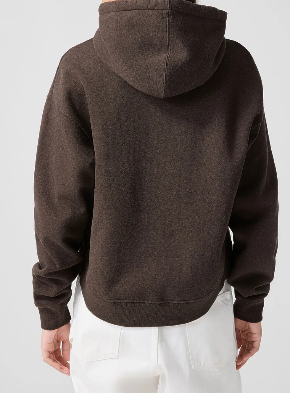 Curved hem hoodie
