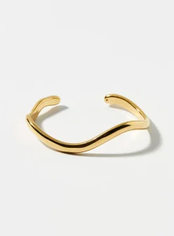 Curves open rigid bracelet