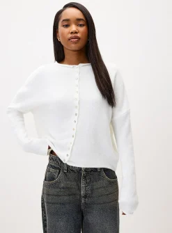 Cute iridescent buttons cardigan