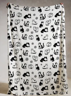 Cute kittens soft plush throw
