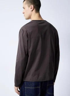Cut-off Henley T-shirt