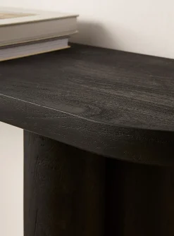 Cylindrical base retro-modern console table