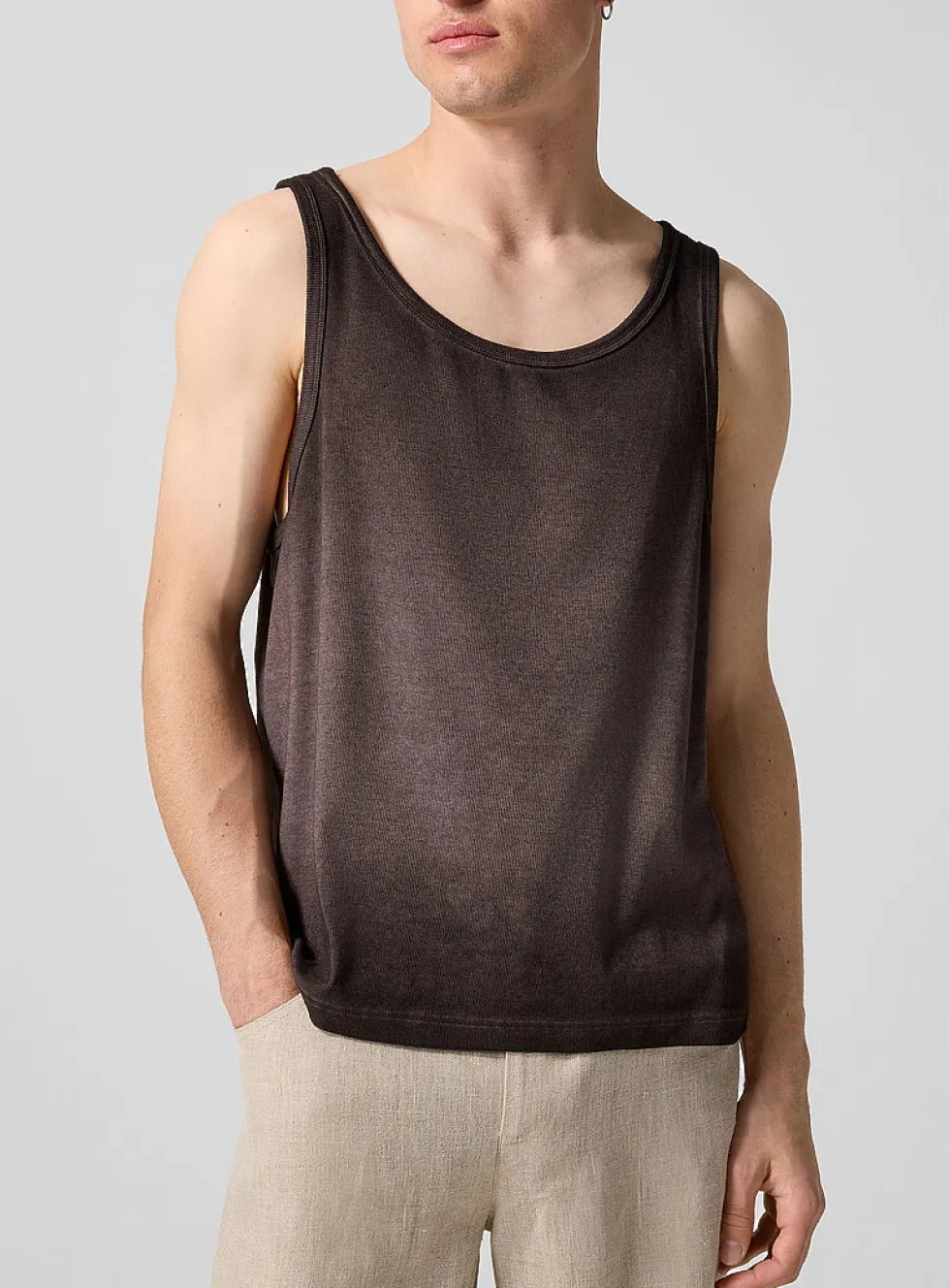 Cyril washed ribbed tank