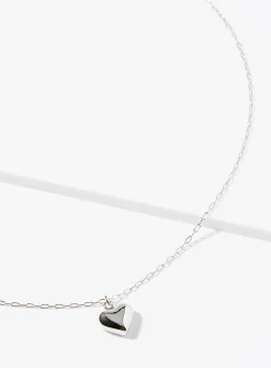 3D heart necklace