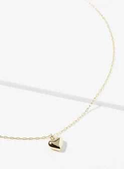 3D heart necklace
