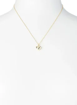 3D heart necklace