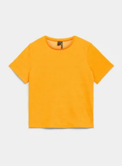 3D texture boxy-fit T-shirt