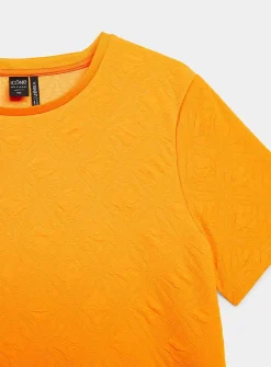 3D texture boxy-fit T-shirt