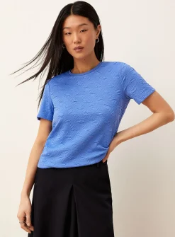 3D texture boxy-fit T-shirt