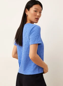 3D texture boxy-fit T-shirt