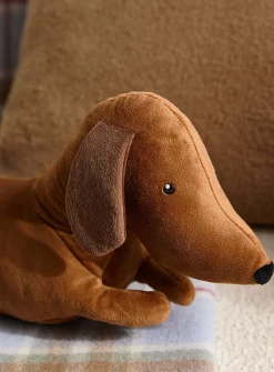 Dachshund long velvety cushion