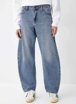 Dad relaxed barrel-leg jean