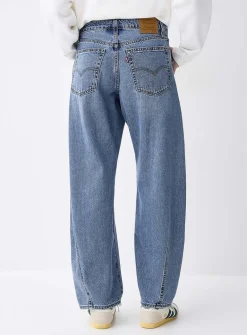 Dad relaxed barrel-leg jean