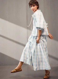 Dagny poplin skirt