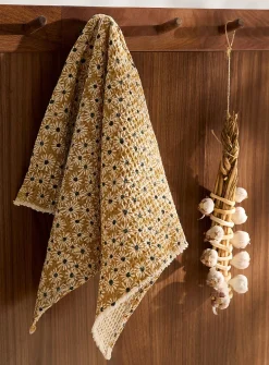 Daisies waffled tea towel