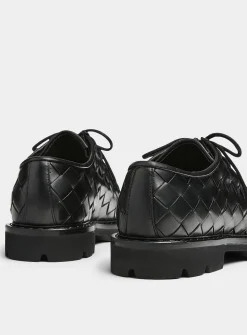 Damiano braided leather derby shoes