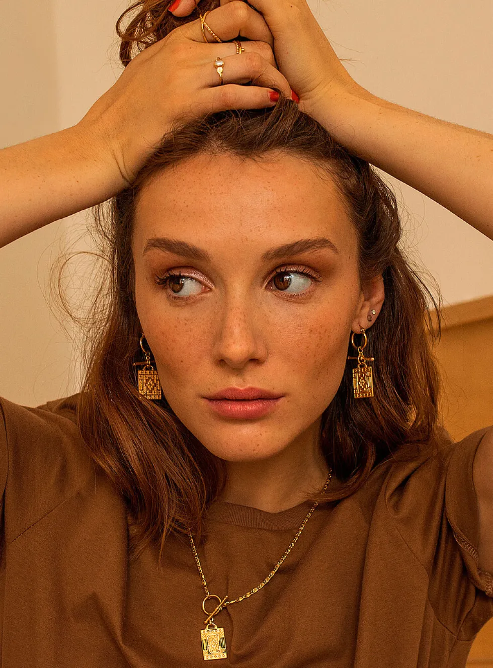 Damien gold necklace