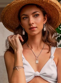 Damien silver necklace
