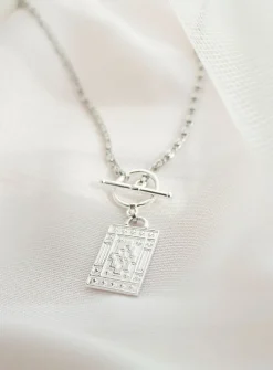 Damien silver necklace