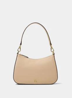 Danni gold logo leather crossbody bag