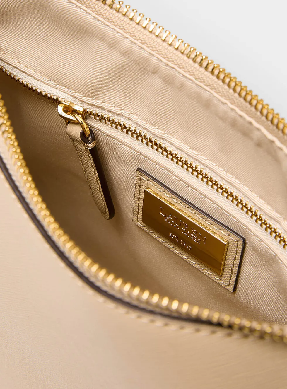 Danni gold logo leather crossbody bag
