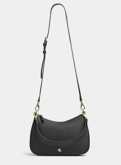 Danni gold logo leather crossbody bag