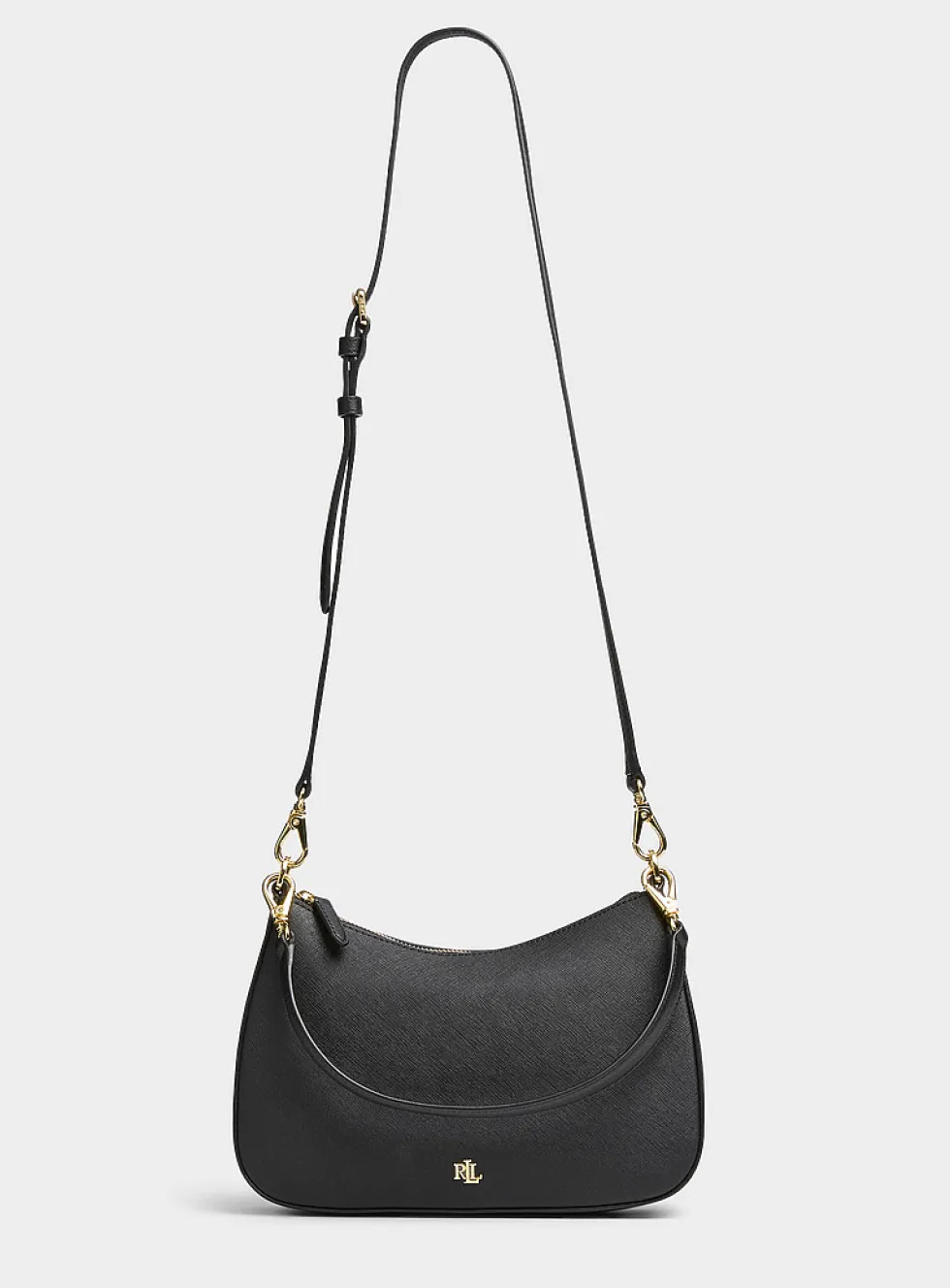 Danni gold logo leather crossbody bag