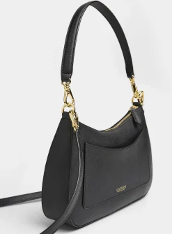 Danni gold logo leather crossbody bag