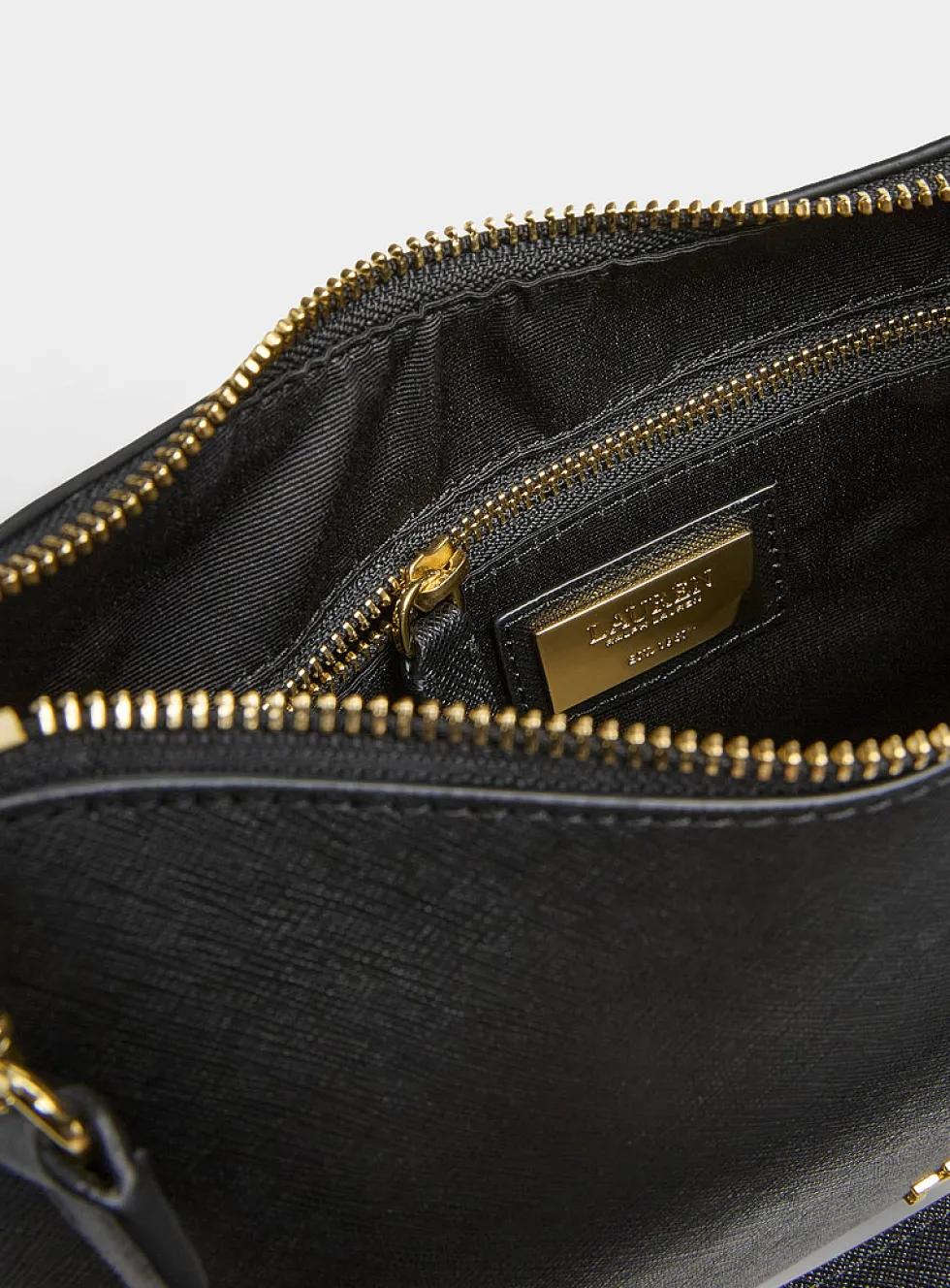 Danni gold logo leather crossbody bag