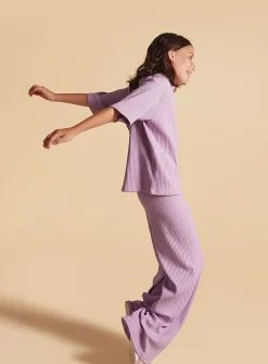 Danny wide-leg grow-with-me lavender pant