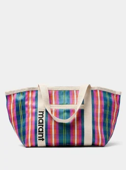 Darwen checkered micromesh tote bag