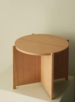 Dash natural wood side table