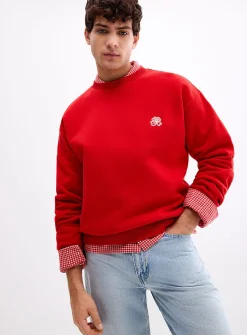 David embroidered clover sweatshirt