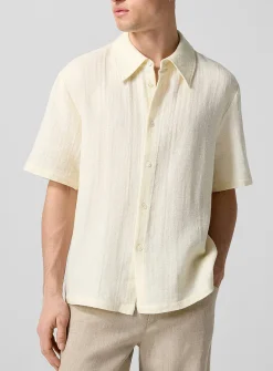 Dayot textured ecru shirt