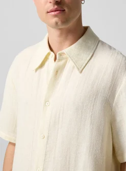 Dayot textured ecru shirt