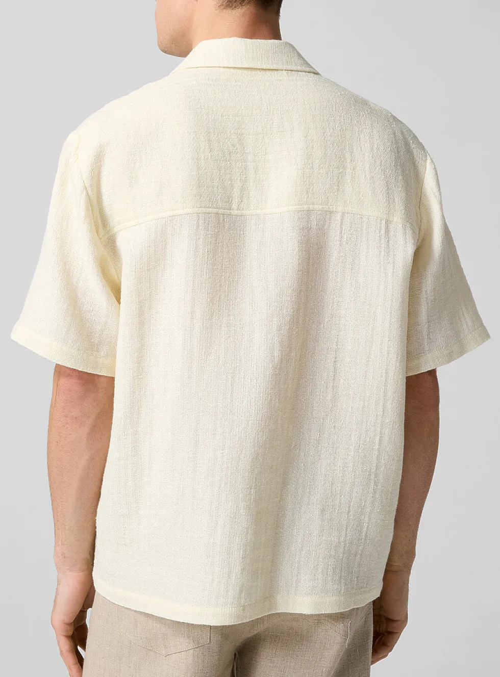 Dayot textured ecru shirt