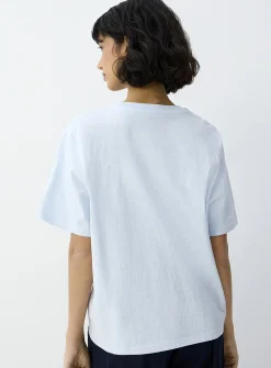 Decorated print loose boxy-fit T-shirt