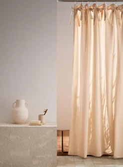 Decorative bows shower curtain