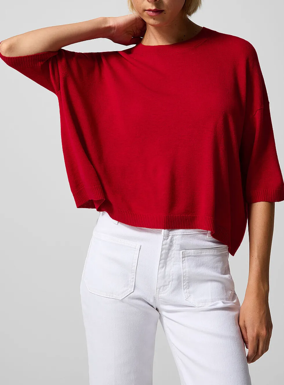 Deliah fine-knit loose sweater