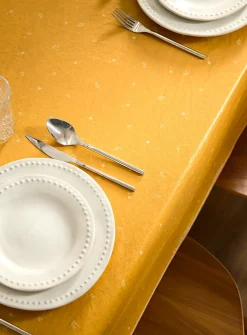 Delicate flowers vinyl tablecloth