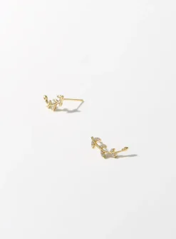 Delicate foliage earrings