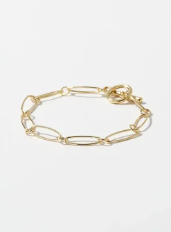 Delicate oval-link bracelet