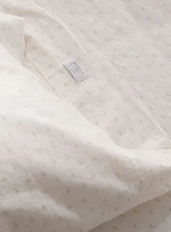 Delicate pattern pure organic cotton sheet set