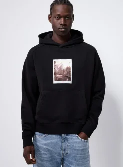 Deneb photo appliqué hoodie