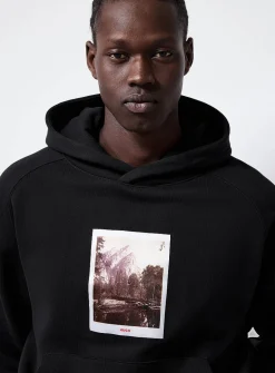 Deneb photo appliqué hoodie