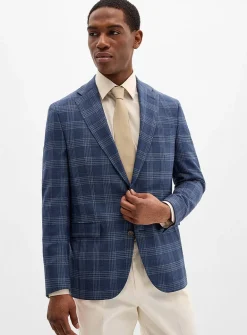 Denim blue Prince of Wales jacket