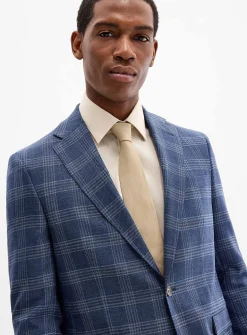 Denim blue Prince of Wales jacket