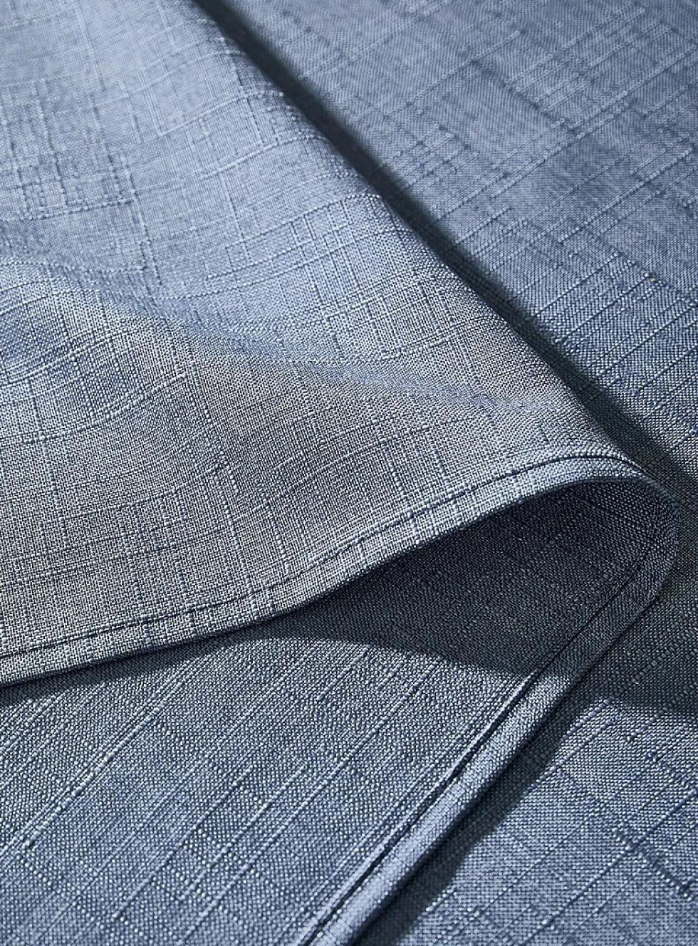 Denim blue textured tablecloth