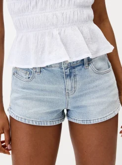 Denim mini short