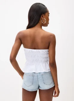 Denim mini short